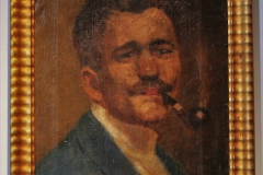 Szöri József: Önarckép pipával