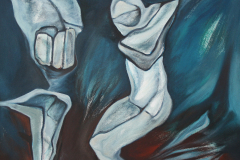 Olasz Attila A megmaradás gyönyörűsége 2017 olaj vászon 60 x 60 cm