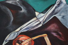 Olasz Attila A régészet allegóriája 2017 olaj vászon 80 x 80 cm k